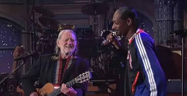 Willie and Snoop Dogg once got high together all around Amsterdam. Credit: Live on Letterman/CBS