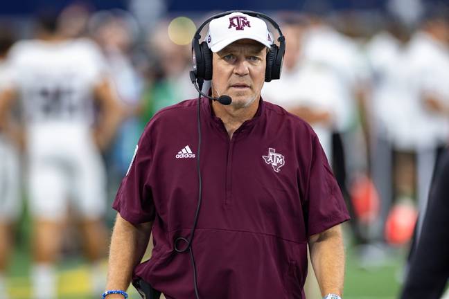 Jimbo Fisher joined A&amp;M in 2017. Credit: Matthew Visinsky/Icon Sportswire via Getty Images