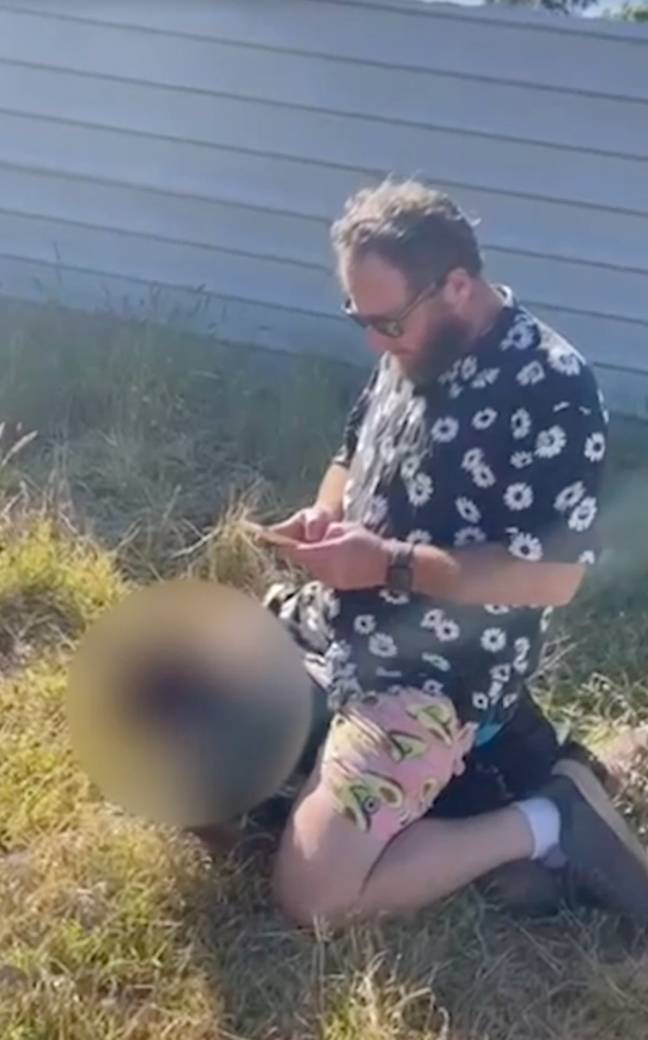 Jeffrey McLaughlin was video sat on top of the 12 year old. Credits: news.com.au