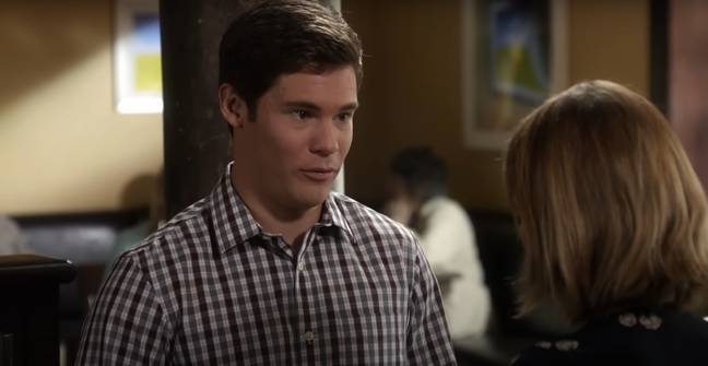 Adam DeVine, pictured on Modern Family, saw the shooting take place. Credit: ABC
