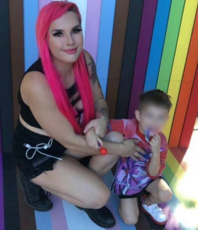 Angel Craine and her son Malachi. Credit: Angel Craine