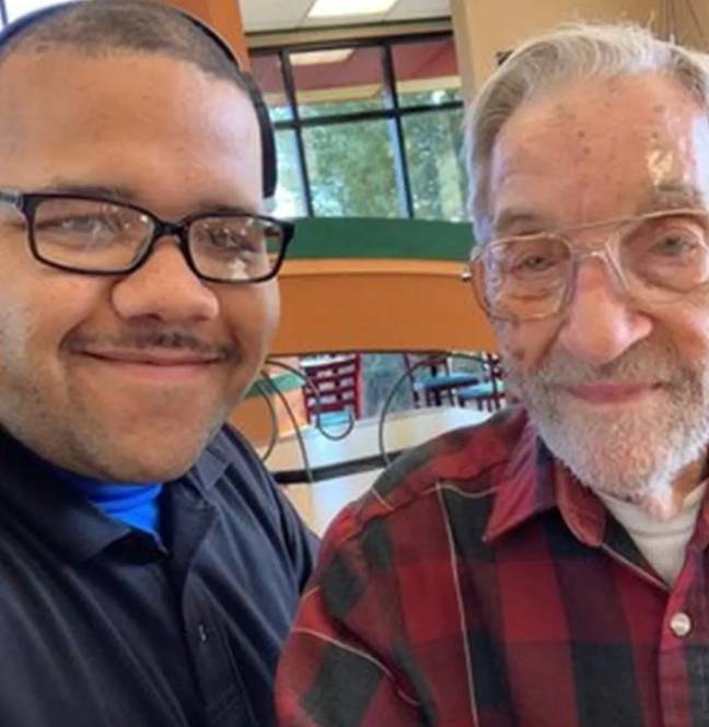 Arby's has awarded a 98-year-old WWII veteran with no family free food for life. Credit: Twitter/@Fox7Austin