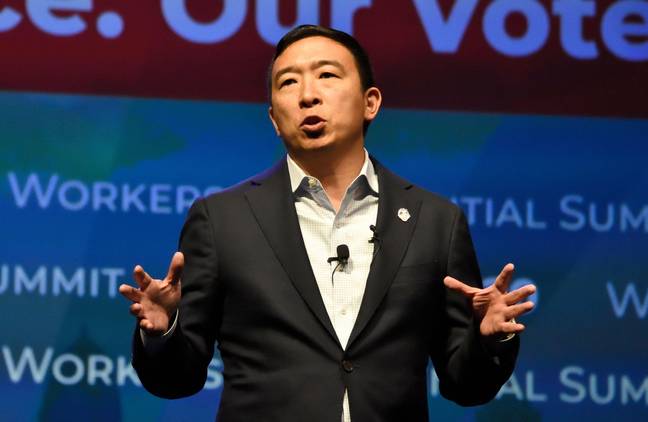 Andrew Yang stood unsuccessfully to be the Democratic presidential nominee in 2020. Credit: Paul Froggatt/Alamy Stock Photo