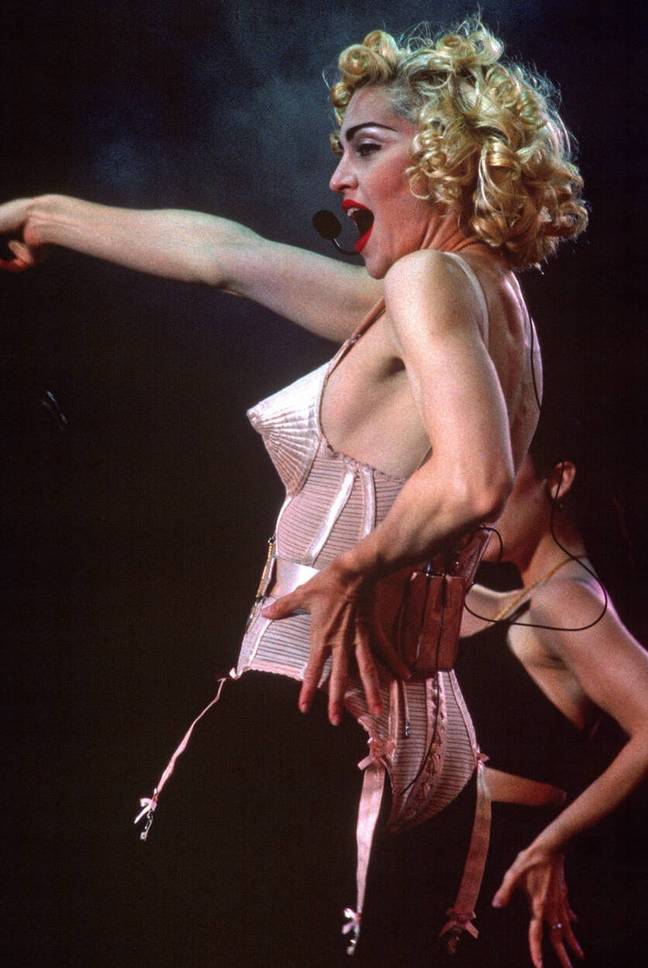 Madonna at her Blond Ambition tour. Credit: Alamy