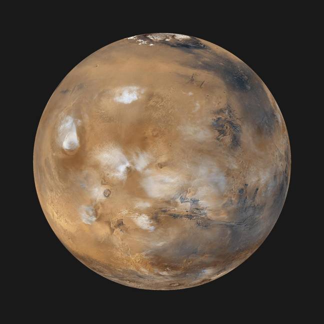 Les scientifiques sont désormais convaincus que la vie existe sur Mars. Crédit : NASA