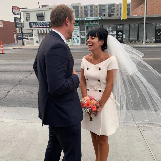 The pair tied the knot in Vegas in 2020. Credit: Instagram/@lilyallen