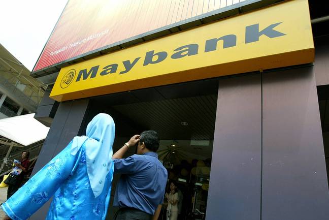 Maybank is one of the largest banks in Malaysia. Credit: JIMIN LAI / AFP) (Photo by JIMIN LAI/AFP via Getty Images 
