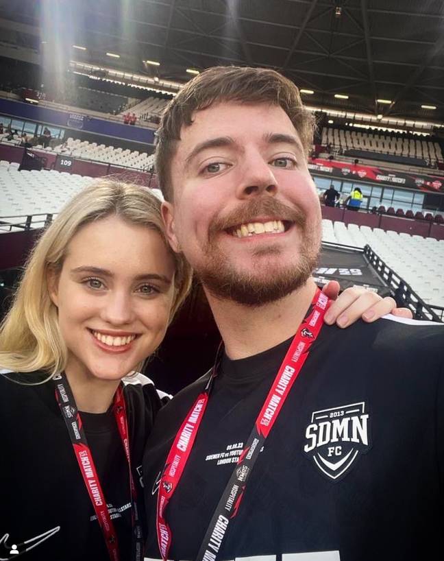 MrBeast is dating Thea Booysen. Credit: Instagram/@theabooyson