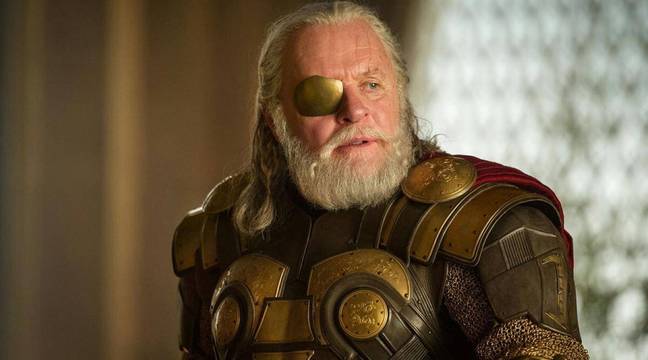 Anthony Hopkins portrayed Odin in three Thor films. Credit: Marvel
