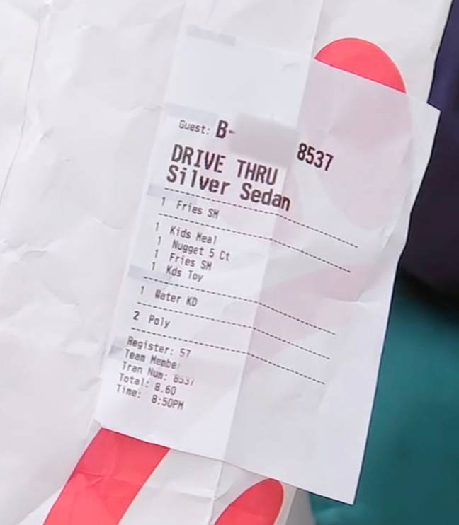 The restaurant claims it was a 'misspelling of her name'. Credit: ABC7