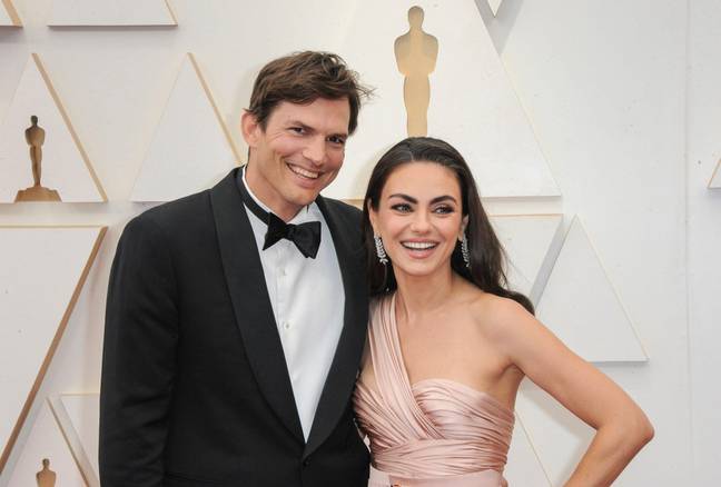 Ashton Kutcher and Mila Kunis earlier this year. Credit: Everett Collection Inc/Alamy Stock Photo