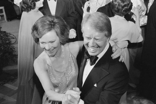 Rosalynn and Jimmy Carter dance together at a White House Congressional Ball in 1978. Credit: Universal History Archive/Universal Images Group via Getty Images