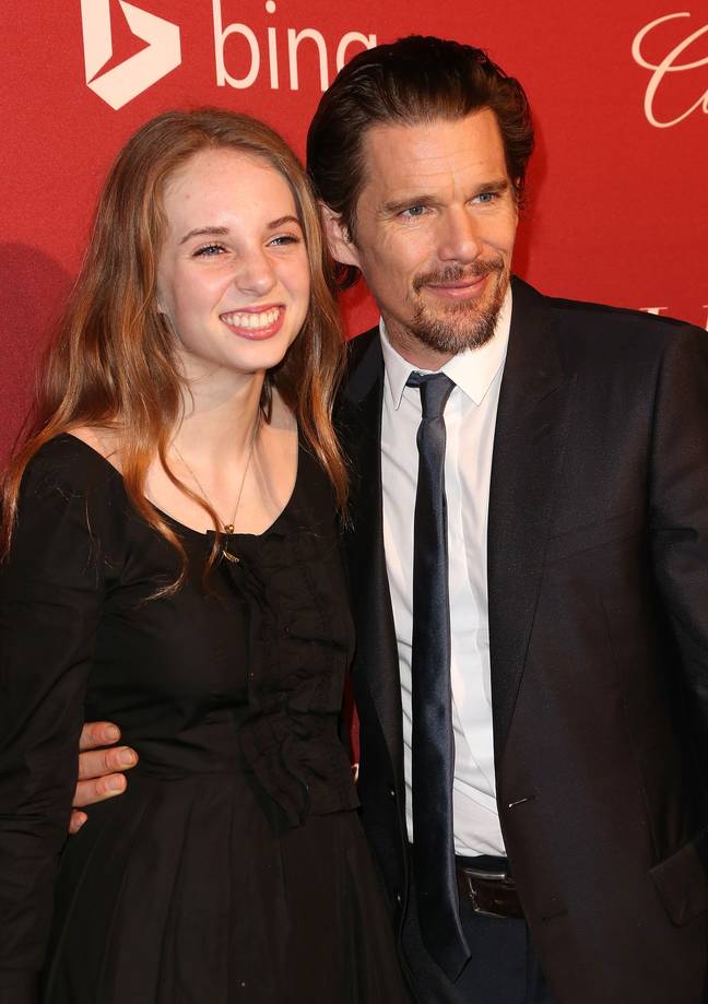 Ethan Hawke directs his daughter Maya in Wildcat. Credit: Frederick M. Brown/Getty Images