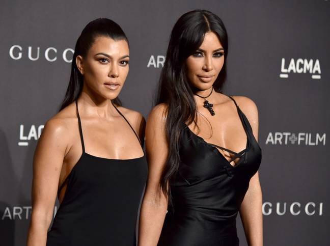 The sister's feud has escalated to the point of Kourtney saying she's happiest being away from her family and sister Kim. Credit: Gregg DeGuire/WireImage