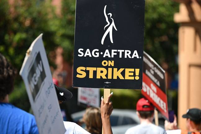 SAG AFTRA has joined the strike. Credit: ANGELA WEISS/AFP via Getty Images