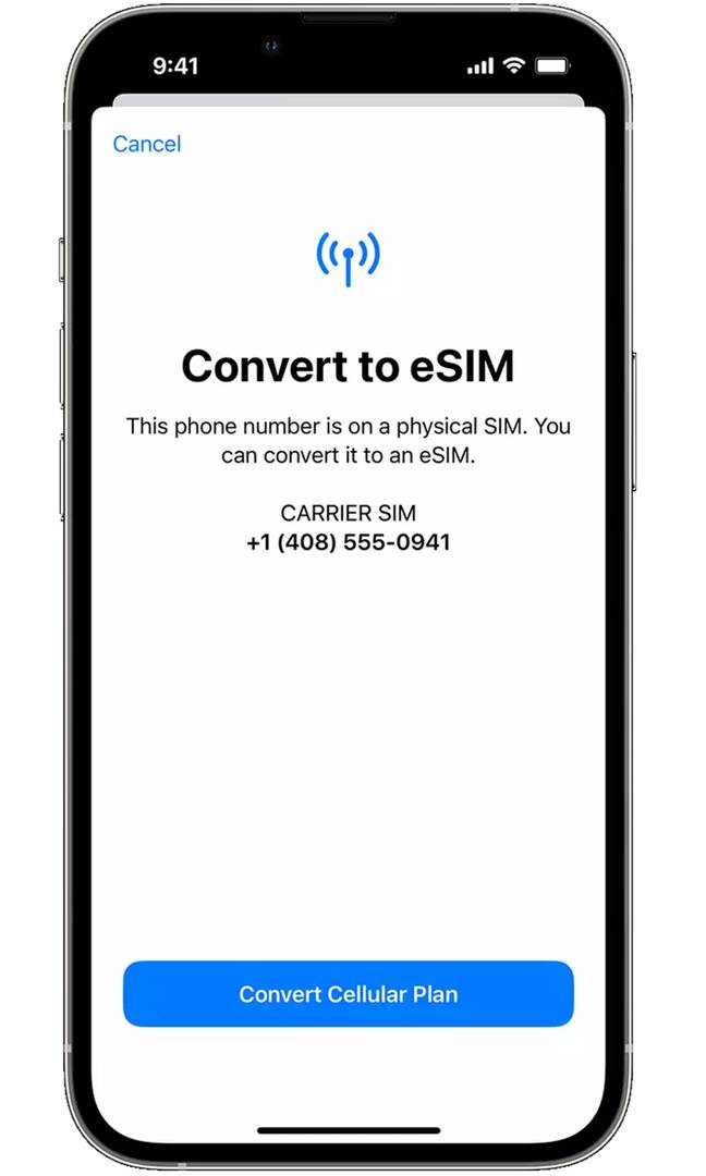 eSIM is once more only available on the US model this year. Credit: Apple