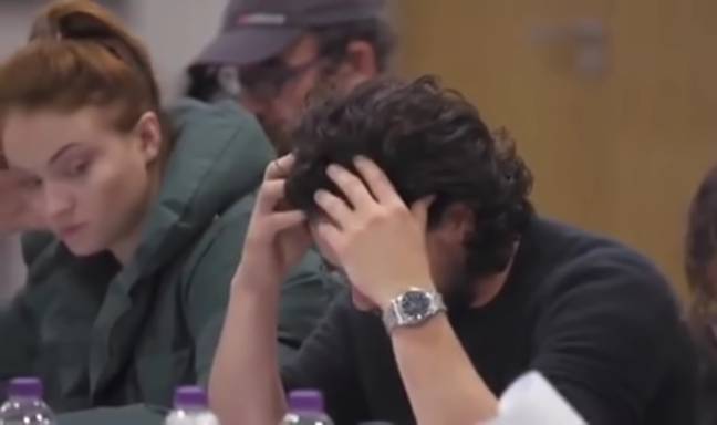 Kit Harington was left with his head in his hands after learning how Game of Thrones ended. Credit: HBO