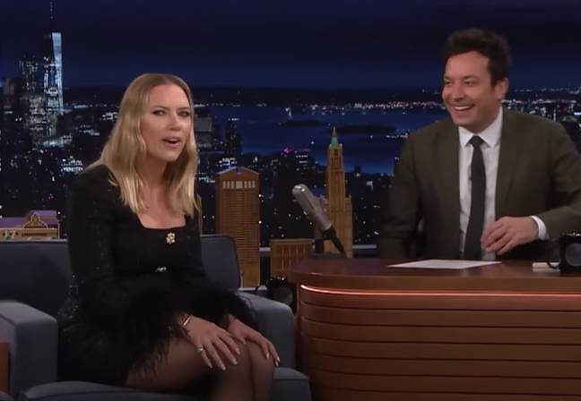 Johansson finally addressed the clip while speaking to Jimmy Fallon.  Credit: The Tonight Show