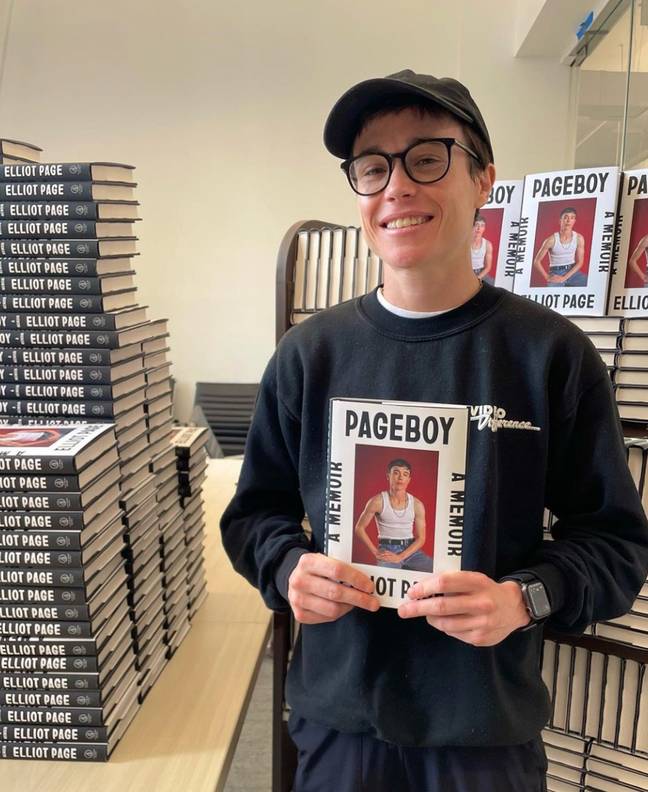 Elliot Page's memoir, Pageboy, was released today. Credit: Instagram/@elliotpage