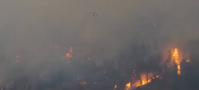 Wildfires are raging in Canada. Credit: Channel 4 News