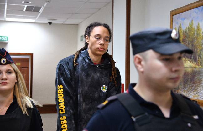 Unless she is part of a prisoner swap Brittney Griner will likely spend the next nine years behind bars. Credit: Sipa US / Alamy Stock Photo
