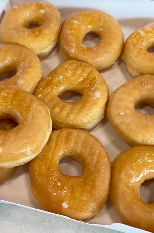 The sugar in the pumpkin drink amounts to 14 glazed donuts, according to the TikToker. Credit: @flavcity/TikTok