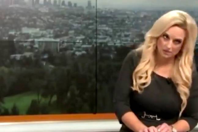 Alissa Carlton Schwartz took a serious turn live on air. Credit: CBS Los Angeles/KCAL News