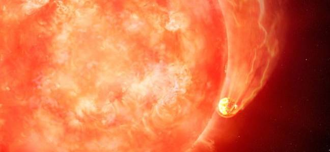 The study found the star engulfed the planet. Credit: International Gemini Observatory