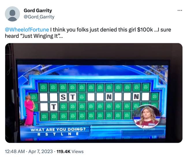 &quot;You owe that young woman an apology and $100,000!&quot; Credit: Twitter/@Gord_Garrity