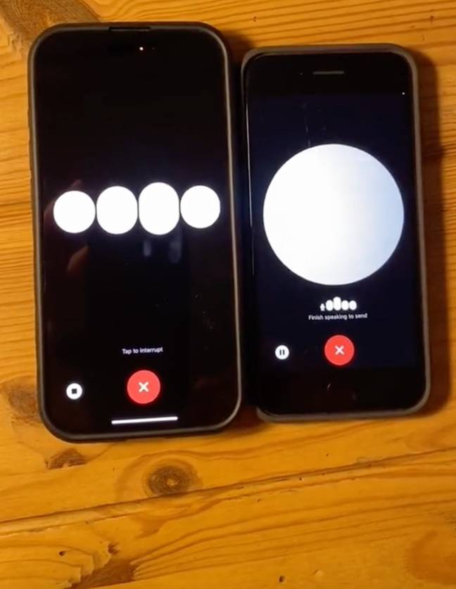 TikTok video of two AI chatbots playing game of 20 questions together