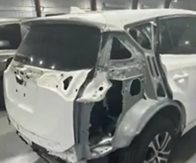 Once she got her car to a body shop they told her there was even more damage than previously thought. Credit: WFLA