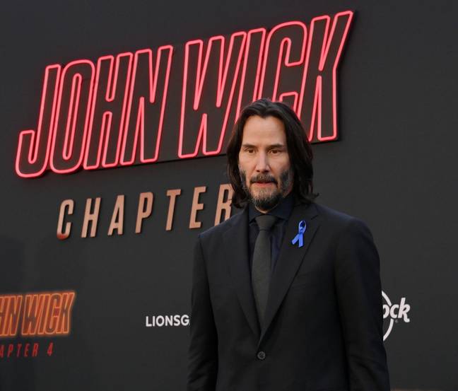 Reeves at the LA premiere of John Wick: Chapter 4. Credit: Alamy