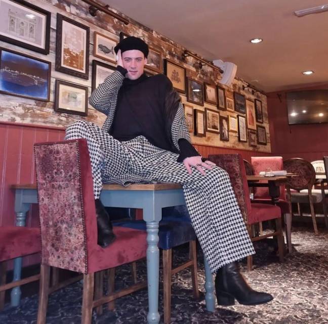 Harvey was waiting for Megan Fox with his cousin. Credit: Supplied