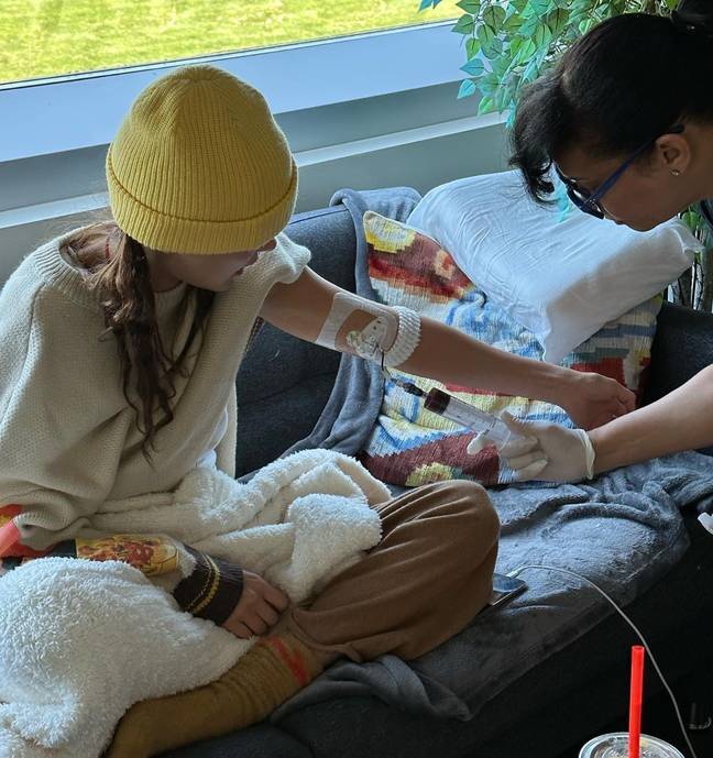 The model says she's 'finally healthy'. Credit: Instagram/@bellahadid