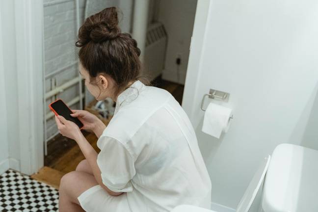 Are you guilty of spending more than ten minutes on the toilet? Credit: Pexels 