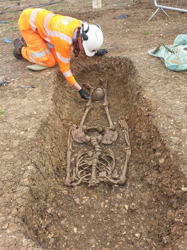 Archaeologists believe they may have been 'criminals or a type of outcast'. (HS2/PA)