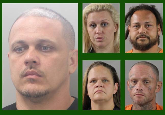 Yates and four others went on to be arrested. Credits: Facebook/Polk County Sheriff's Office