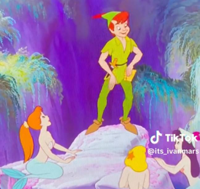 Mars believes Ariel's mother also appears in 'Peter Pan'. Credit: Disney/ TikTok/ @its_ivanmars