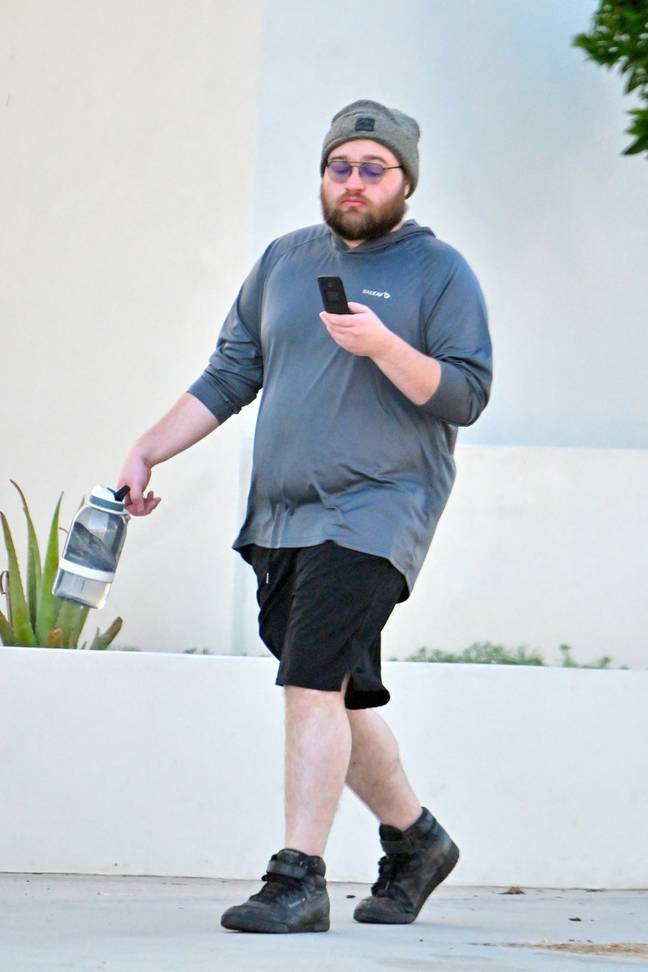 Angus T Jones out and about. Credit: Mega