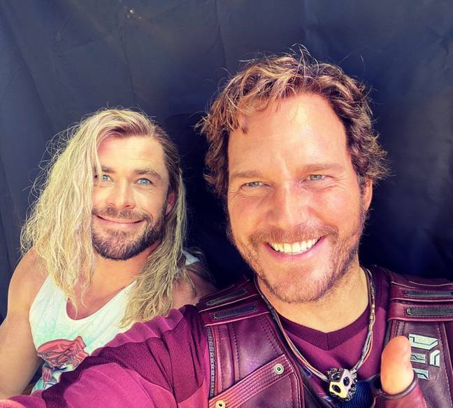 Hemsworth shared a birthday message to the Guardians of the Galaxy star - but it came with a twist. Credit: Instagram/@chrishemsworth