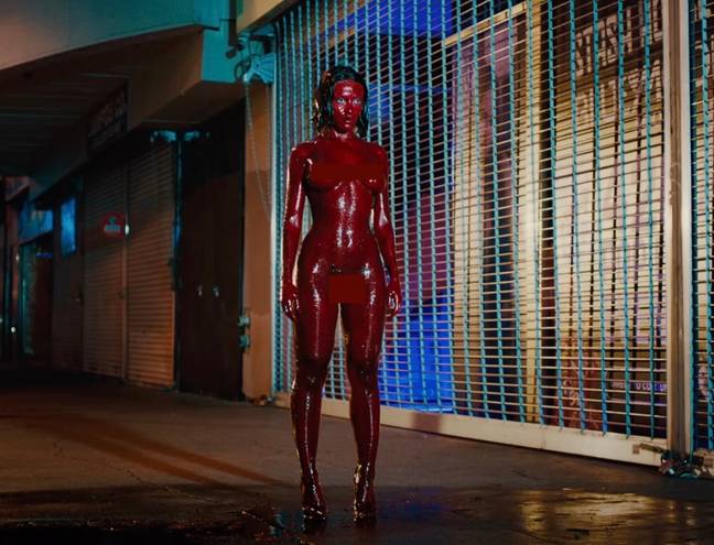 Doja Cat's bloody music video 'Attention' is certainly getting a lot of attention. Credit: YouTube/Doja Cat