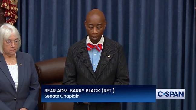 Black made the comment after Monday's horrific attack. Credit: C-Span