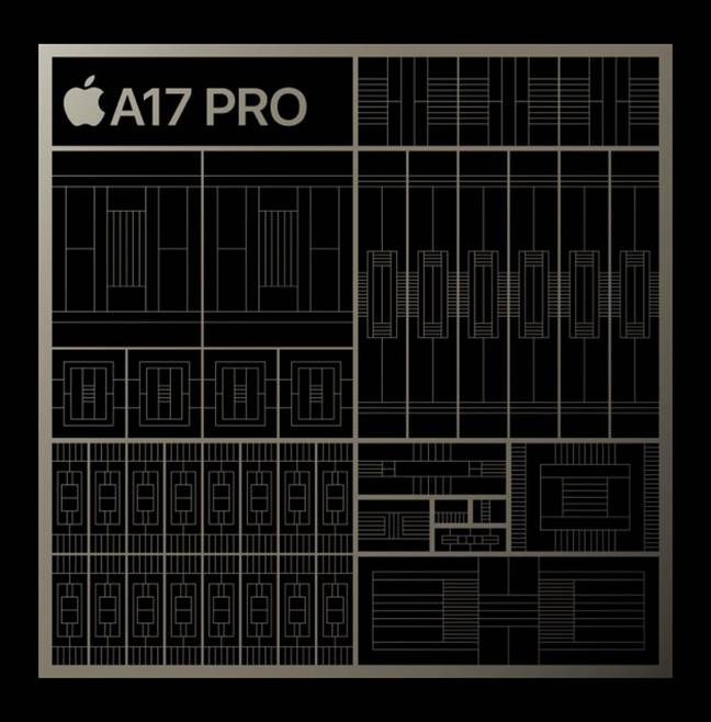 Apple's latest chip is the A17 Pro. Credit: Apple