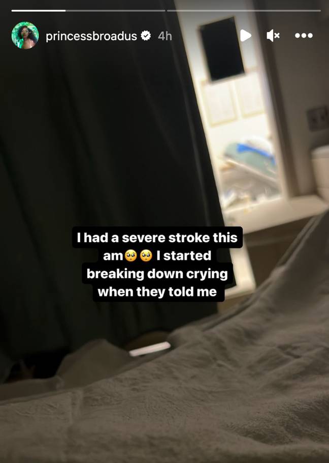Broadus has faced battles with her health before. Credit: Instagram/ @princessbroadus
