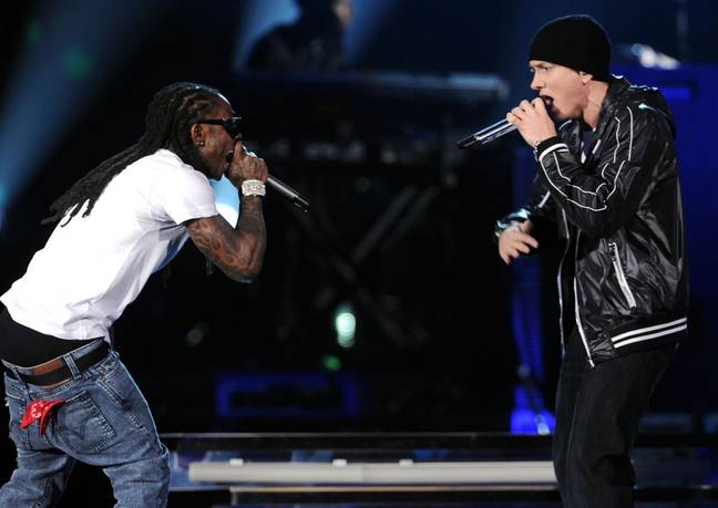 Lil Wayne and Eminem first worked together on 'Forever' with Drake and Kanye West. Credit: Getty Images/ Jeff Kravitz/ Film magic