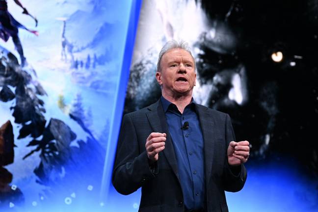 CEO of Sony Interactive Entertainment Jim Ryan will be retiring in spring of 2024. Credit: PATRICK T. FALLON/AFP via Getty Images
