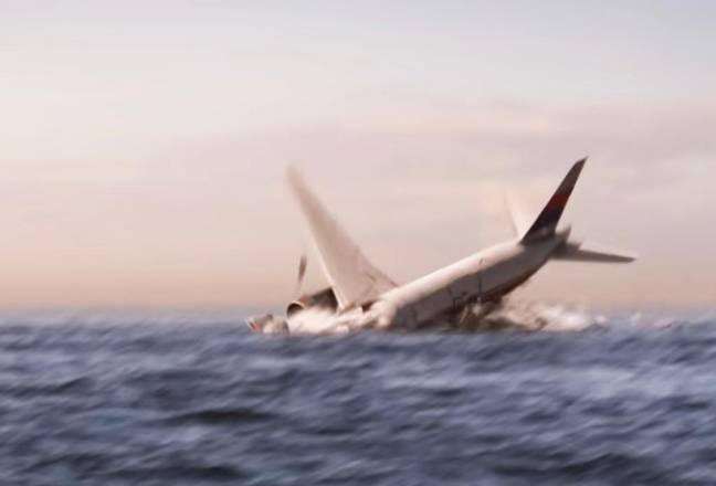 A simulation of how the crash may have happened. Credit: National Geographic