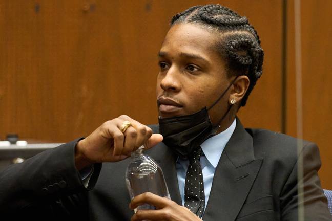 A$AP Rocky in court for a preliminary hearing. Credit: Allison Dinner-Pool/Getty Images