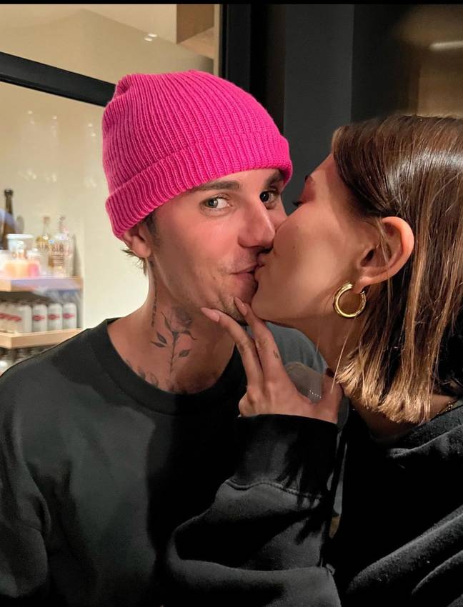 Hailey Bieber's post for Justin was plagued with abusive comments. Credit: Instagram/@haileybieber