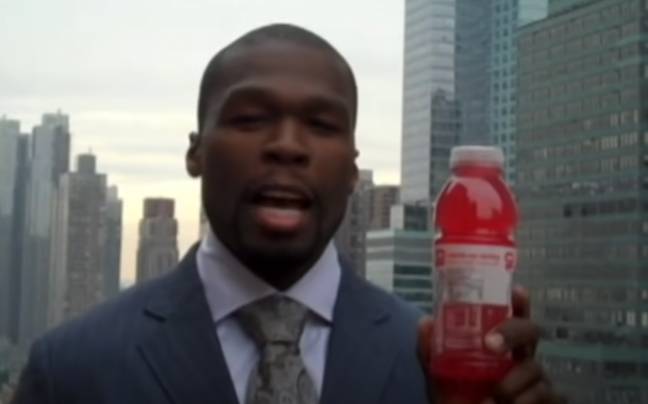 Back in 2004, Glacéau offered 50 Cent a stake in VitaminWater. Credit: YouTube/50Cent